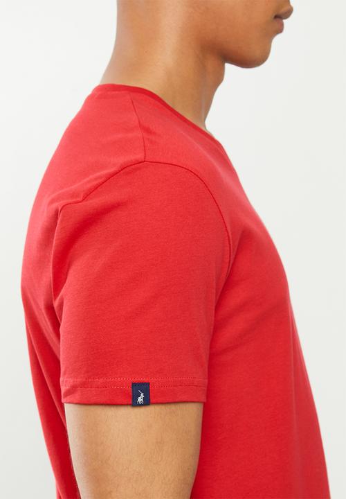 POLO - Michael v-neck tee - red