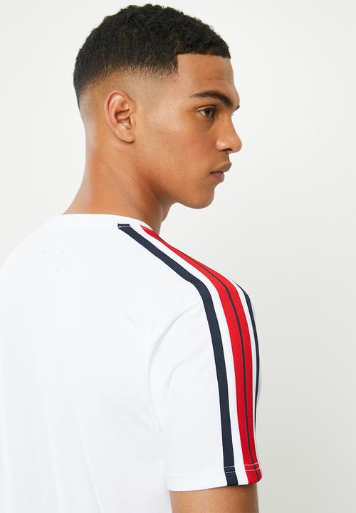 POLO - Joseph webbing crew neck tee - white
