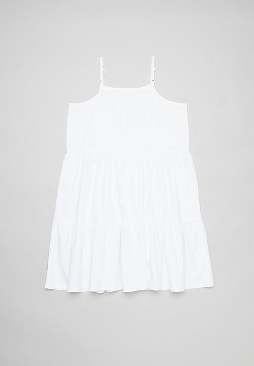 Superbalist - Tiered summer dress - white