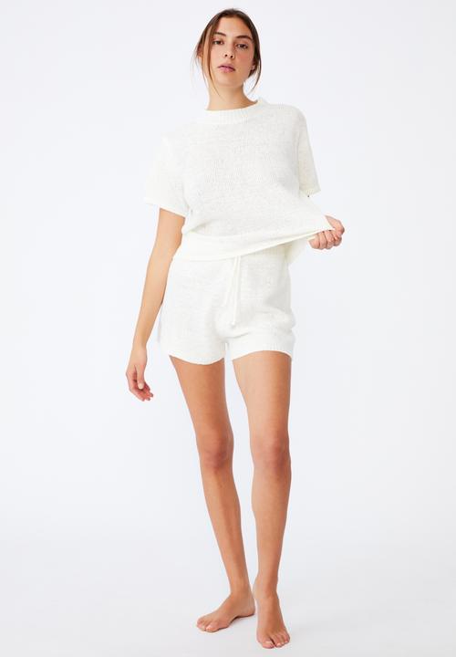 Cotton On - Summer lounge short - white