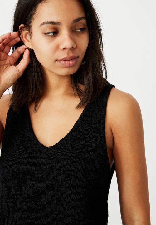 Cotton On - Summer lounge tank - black