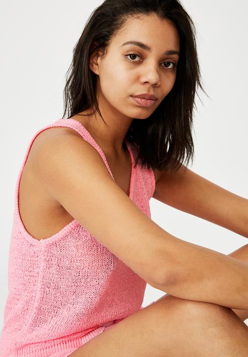 Cotton On - Summer lounge tank - strawberry