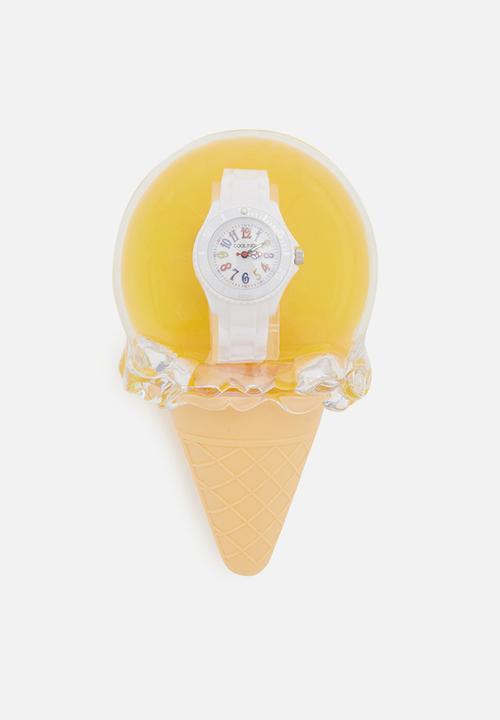 Cool Kids - Neon resin watch - white