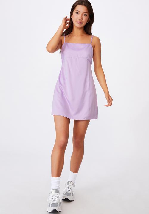 Factorie - Satin mini dress - orchid bloom