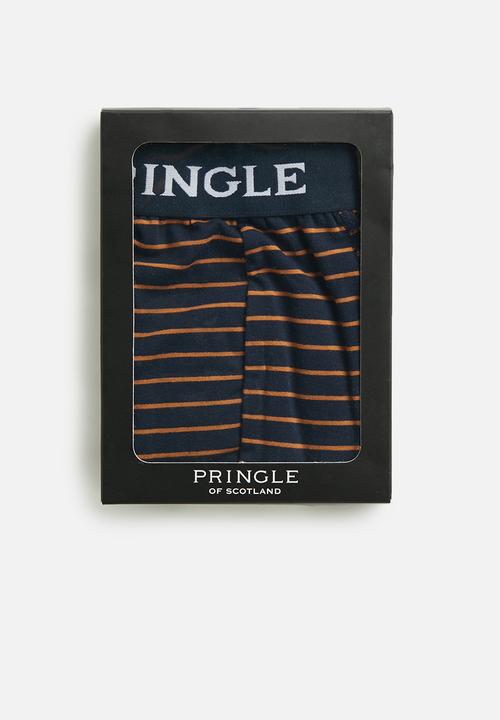 Pringle of Scotland - Odie boxer - mustard & navy