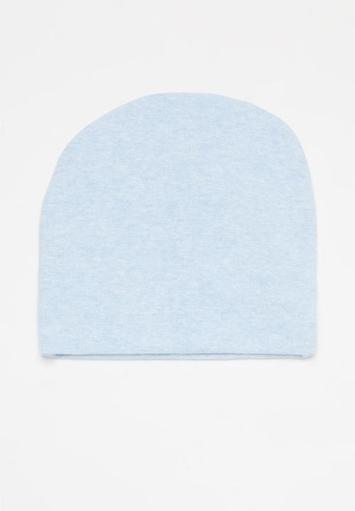 Pop Candy - 2 Pack stripe beanie - blue & white 