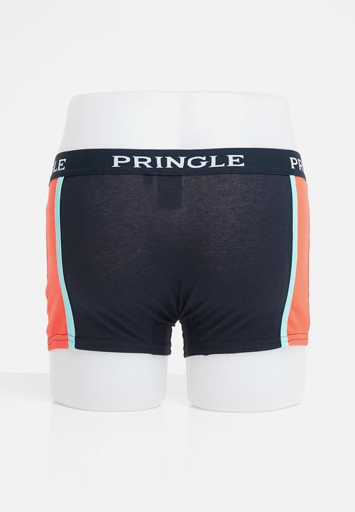 Pringle of Scotland - Newton boxer - navy & orange