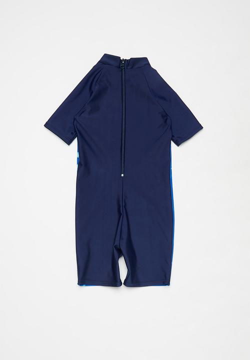 Pop Candy - Boys printed swimsuit - blue & navy 