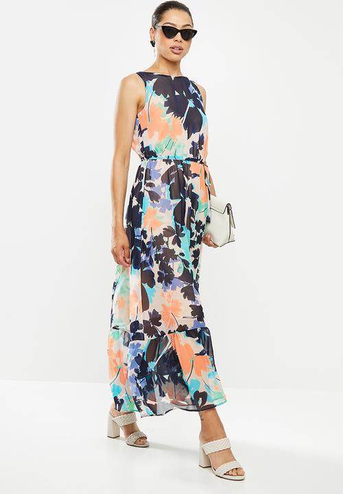 edit - Printed maxi dress - abstract floral