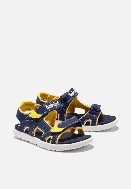 Timberland - Perkins row 2 strap - navy & yellow