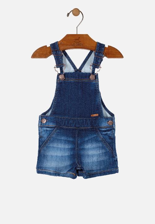 UP Baby - Baby boys denim dungaree - navy