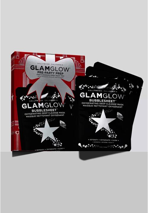 GLAMGLOW - Pre-Party Prep: Oxygenating Deep Cleanse BUBBLESHEET™ Mask Trio
