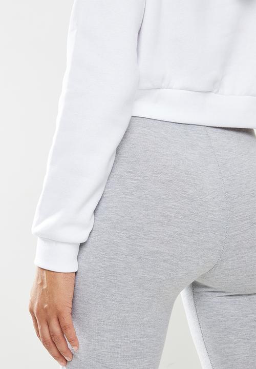 Factorie - Classic crop hoodie - white
