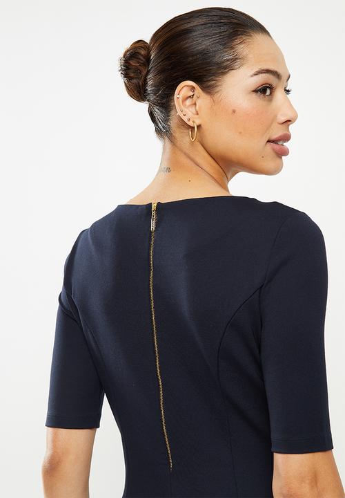 POLO - Belinda short sleeve business dress - navy