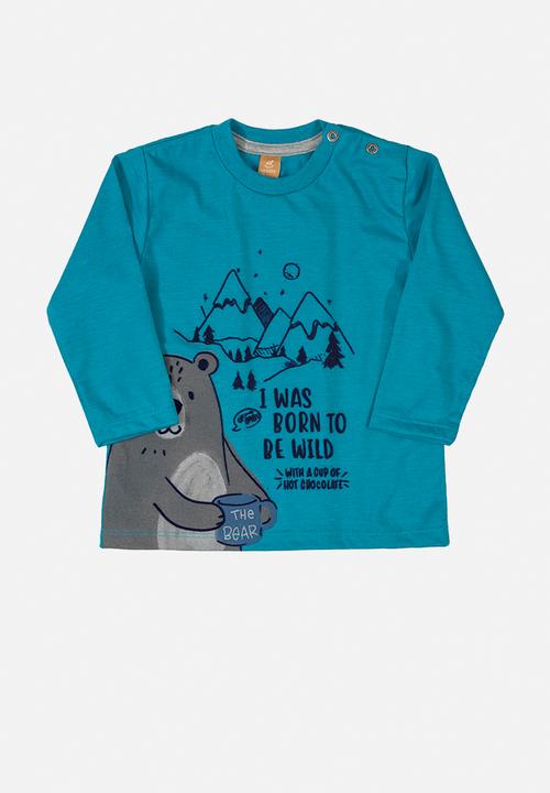 UP Baby - Single jersey long sleeve tee - blue