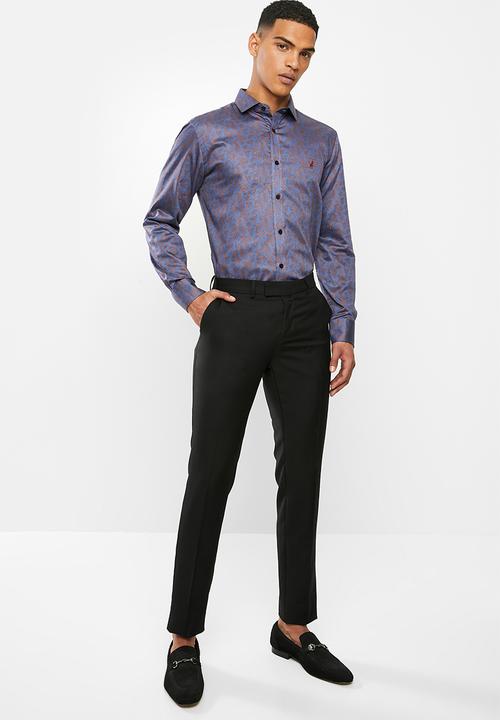 POLO - Oscar paisley signature long sleeve shirt - brick