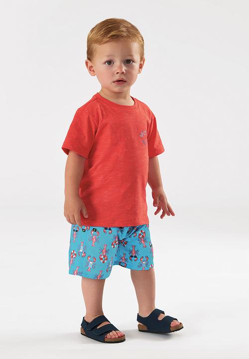 baby boy orange shorts