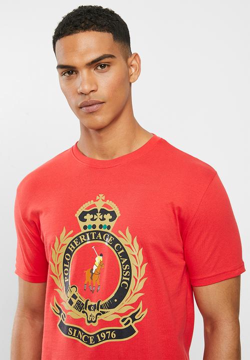 POLO - Julias big crest crew neck tee - red