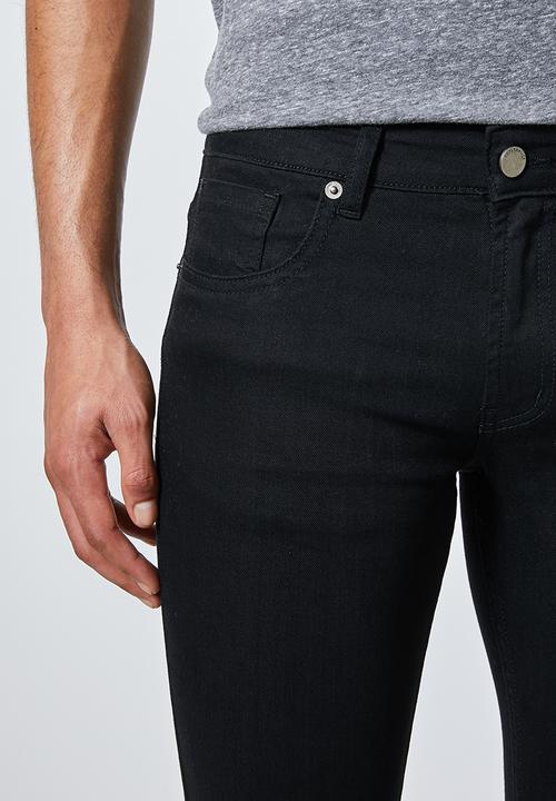 Superbalist - Seattle skinny knee slice jeans - black
