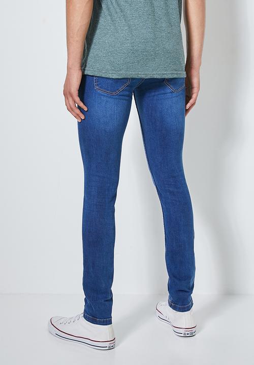 Superbalist - Seattle skinny knee slice jeans - blue