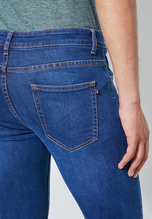 Superbalist - Seattle skinny knee slice jeans - blue