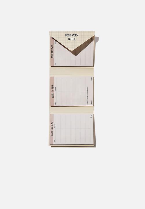 Typo - Planner pocket sticky note set - book worm notes
