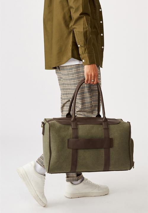 Typo - Nuevo overnighter bag cvs - khaki and bitter choc