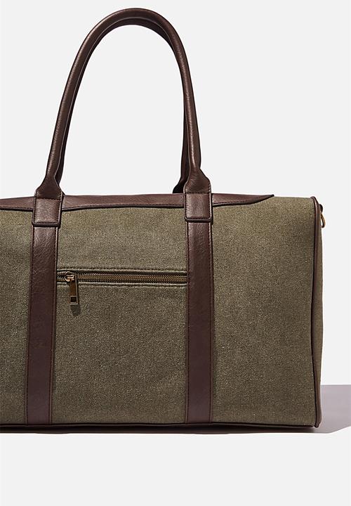 Typo - Nuevo overnighter bag cvs - khaki and bitter choc