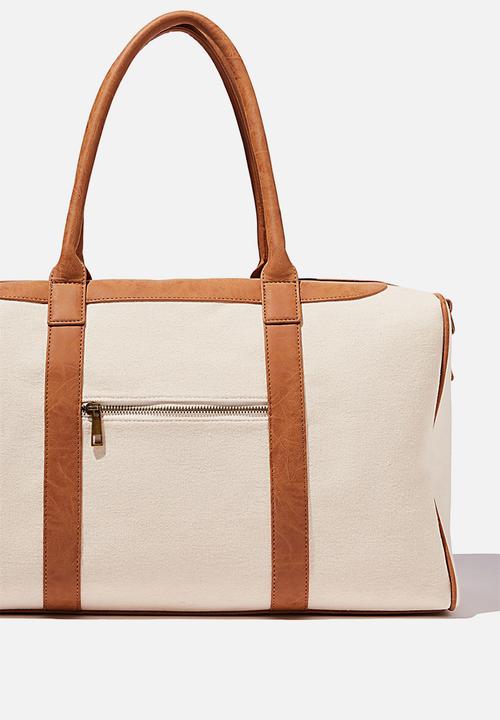 Typo - Nuevo overnighter bag cvs - natural and mid tan
