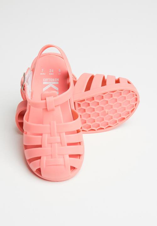 Cotton On - Amalfi jelly sandal - smoked salmon