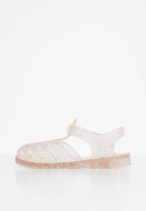 Cotton On - Amalfi jelly sandal - matte gold glitter