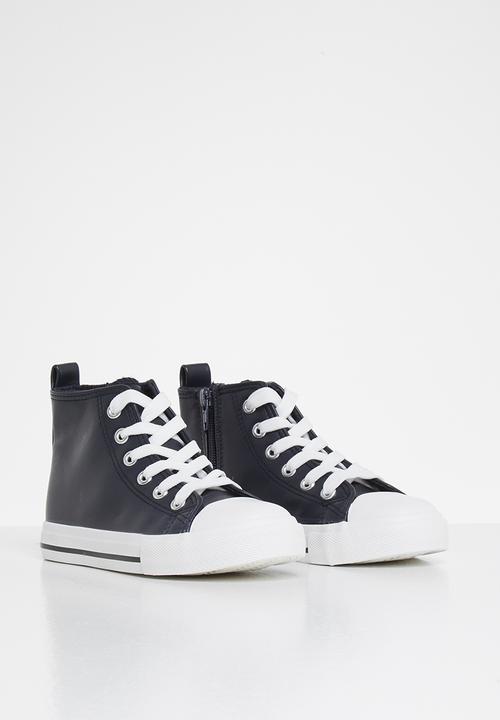 Cotton On - Classic high top lace up - navy smooth