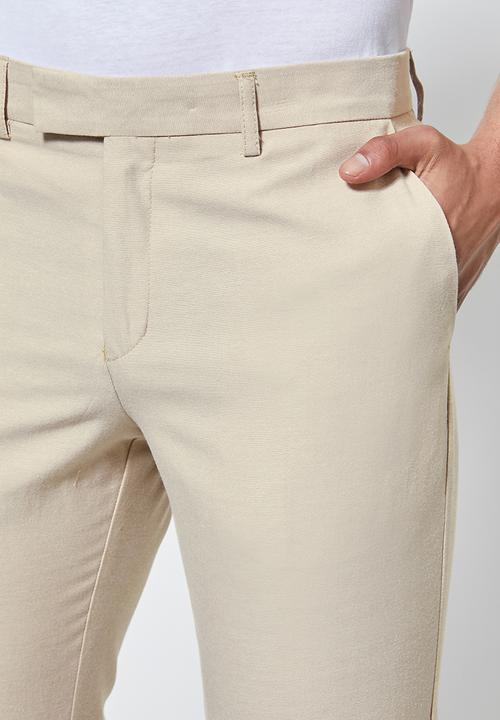 Superbalist - Regent slim fit trousers - beige 