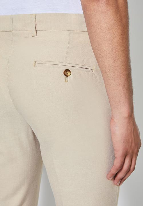 Superbalist - Regent slim fit trousers - beige 