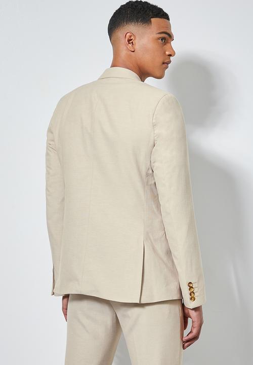 Superbalist - Regent slim fit blazer - beige 