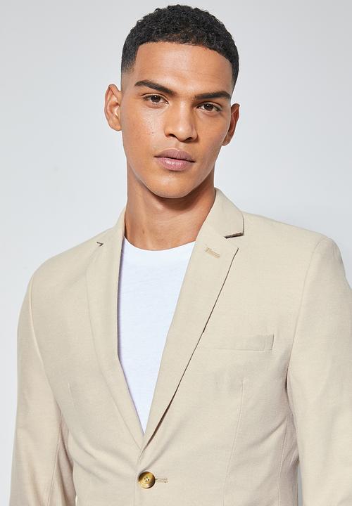 Superbalist - Regent slim fit blazer - beige 
