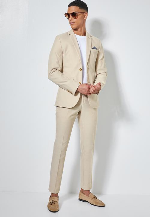 Superbalist - Regent slim fit blazer - beige 