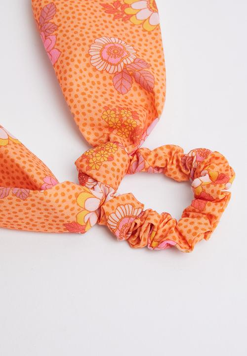 Cotton On - Scarf scrunchie poplin - orange