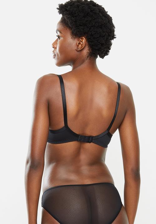 Playtex - 2 pack elixir underwire padded bra - black & neutral