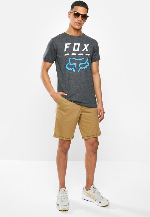 Fox - Highway tee - heather black