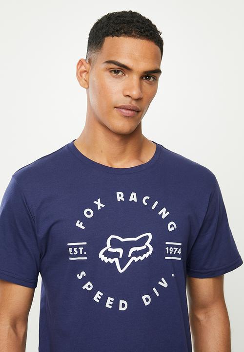 Fox - Clocked out tee - light indigo