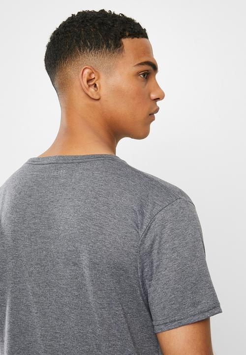 Fox - Clocked out tee - mid grey melange