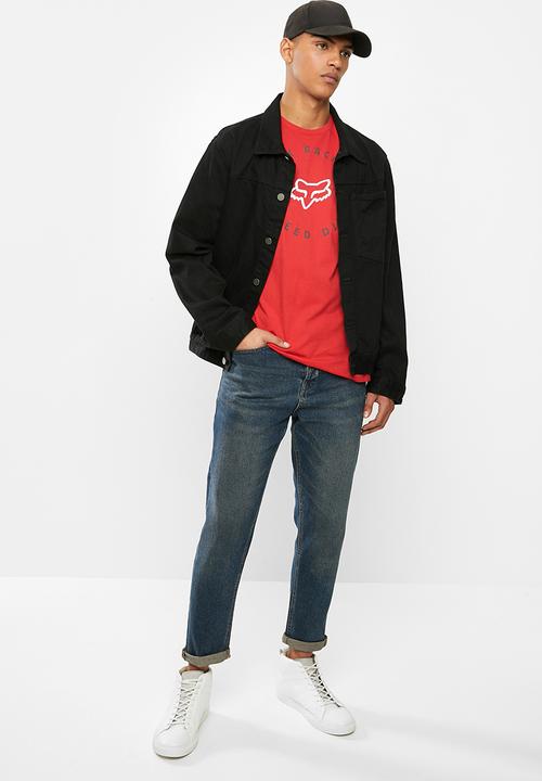 Fox - Clocked out tee - chillii red