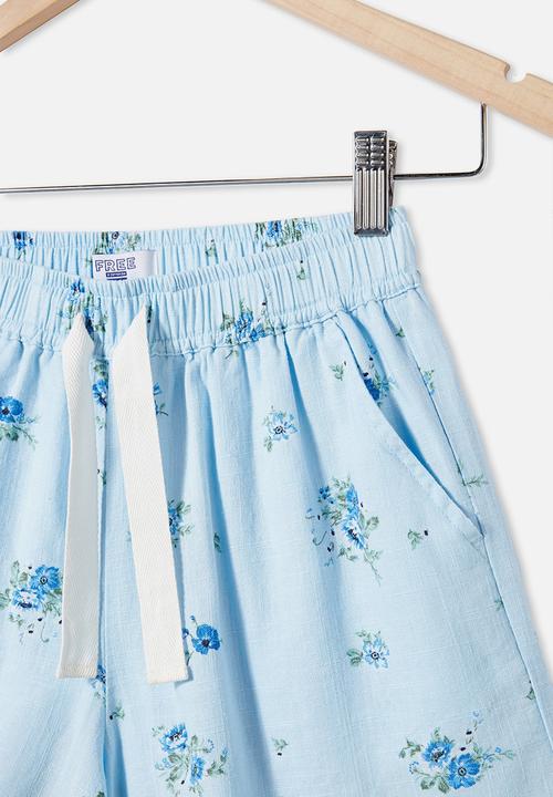 Free by Cotton On - Chelsea woven short - blue