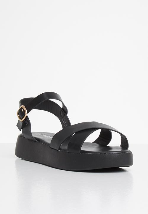 Jada - Flatform sandal - black