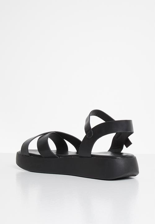 Jada - Flatform sandal - black
