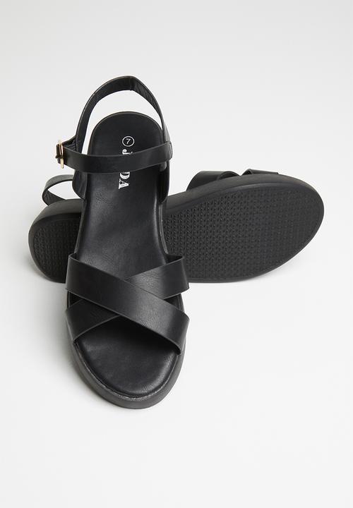 Jada - Flatform sandal - black