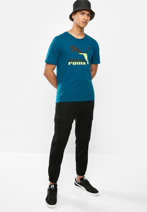 PUMA - Classics logo tee - blue