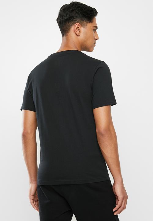 New Balance  - New Balance essentials stacked logo tee - black