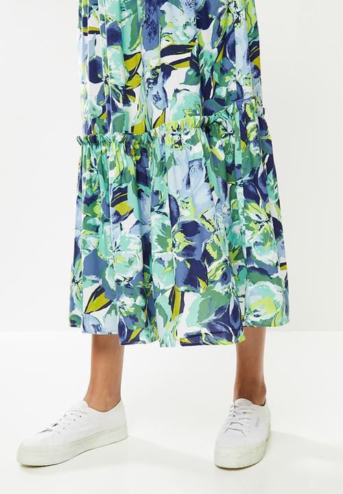 MILLA - Printed tiered dress - multi